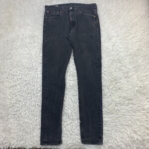 Levis‎ Jeans Mens 33x32 Black Lo-Ball Faded Slim Tapered Denim Skate Tag 34